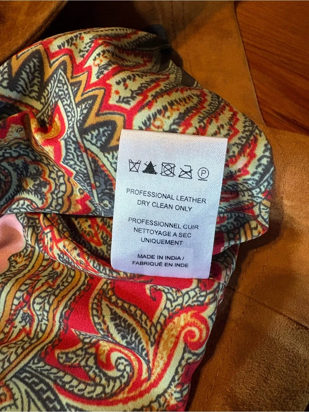 Free People Goat Leather Jacket in Cognac Brown